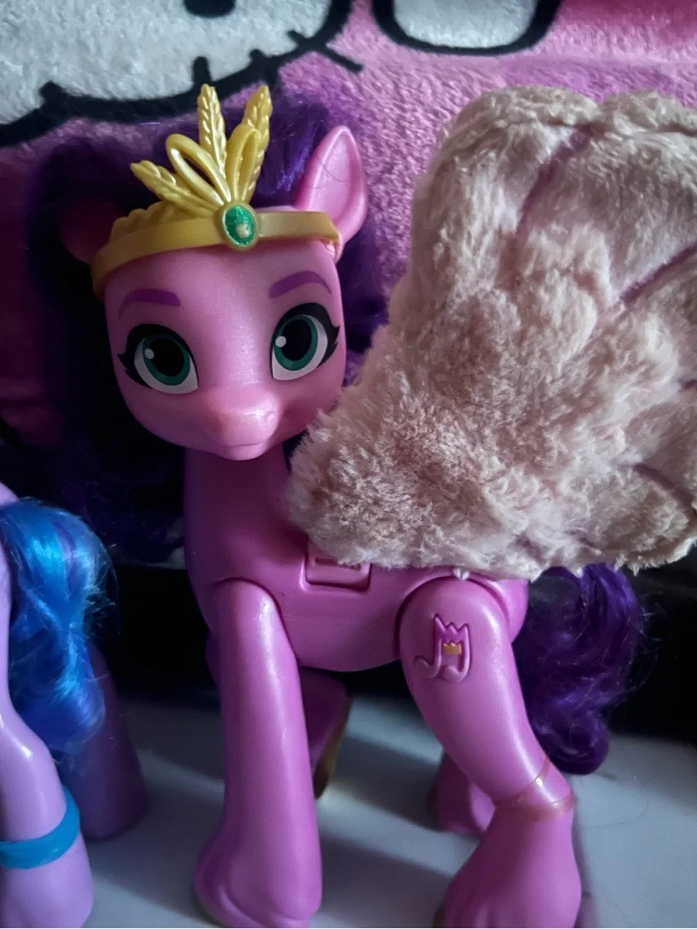 Purple Unicorn Toy Figure with Blue Mane - Kids Toy